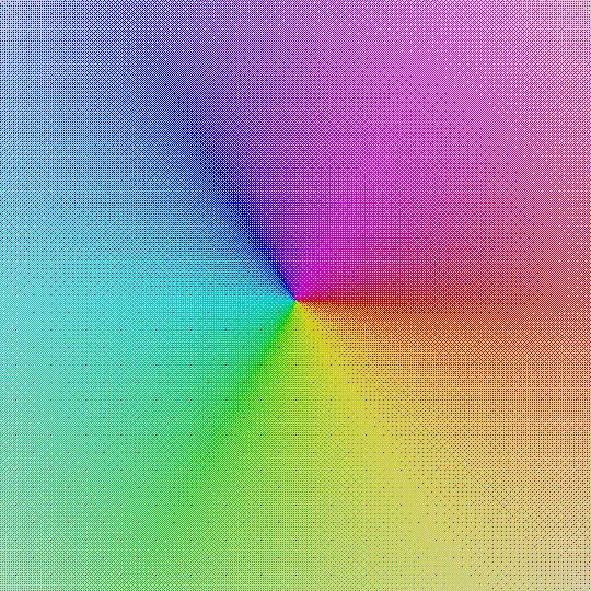 Color Wheel Dithered