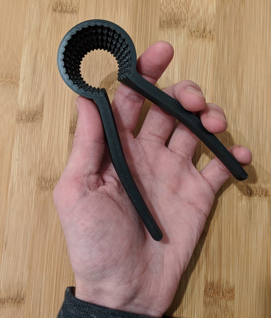 Prototype 3 of bottle opener