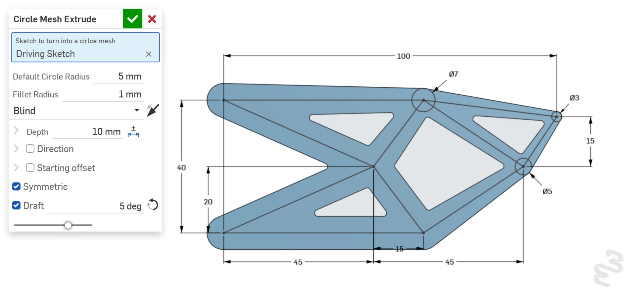 Circle Mesh Extrude: Vibe-Coding a Real FeatureScript Feature with Claude