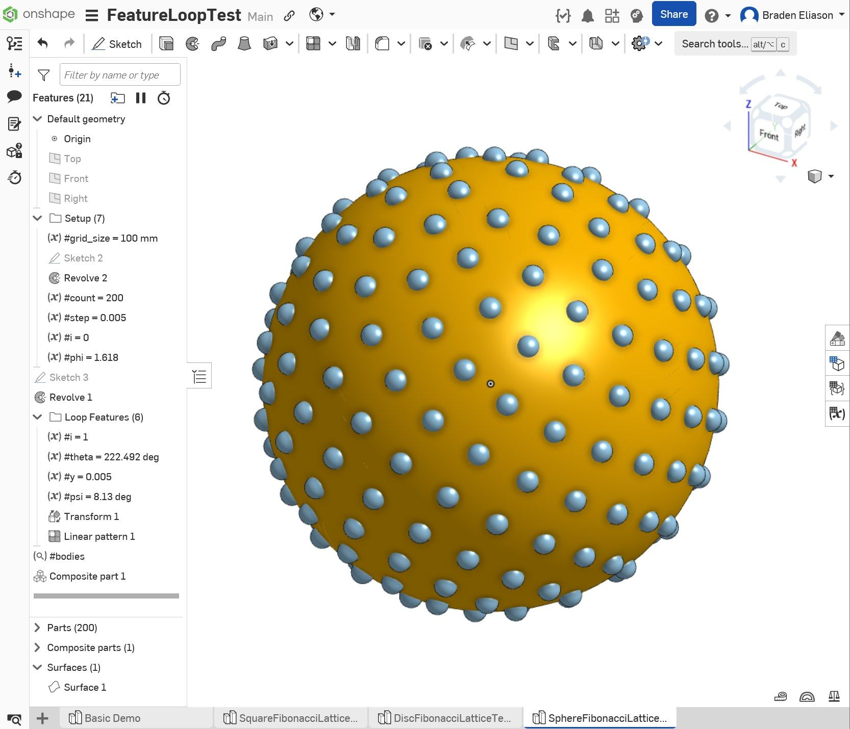 A For Loop Hiding in Onshape's Linear Pattern